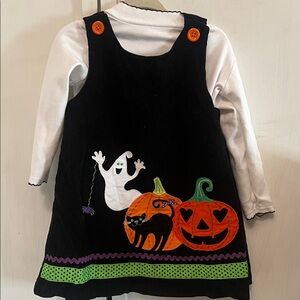 Halloween Ghost and Pumpkin Kids Costume Dress and shirt size 2T